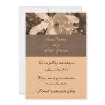 Sepia Magnolia Floral Wedding Save The Date invitations