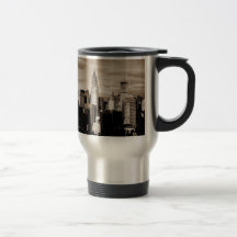 Sepia New York City Ink Sketch Coffee Mug