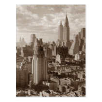 Sepia New York City postcards