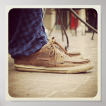Sepia Shoes Posters