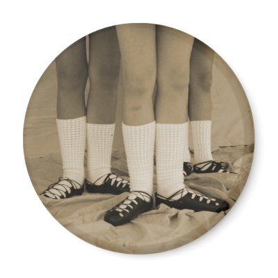 Sepia Soft Shoes Irish Dance Magnet by darkimagestudios