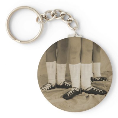 Sepia Soft Shoes Keychain by darkimagestudios