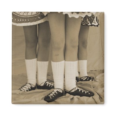 Sepia Soft Shoes Square Magnet by darkimagestudios