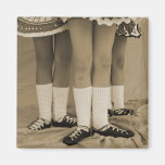 Sepia Soft Shoes Square Magnet