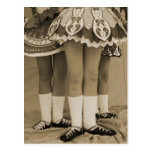 Sepia Toned Irish Dance Postcard