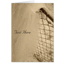 Sepia Veil Winter Card