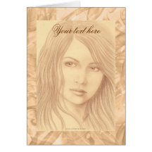 Sepia Woman II Card