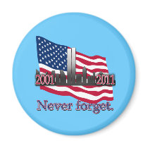 September 11 10 Year Anniversary Tshirt Refrigerator Magnet