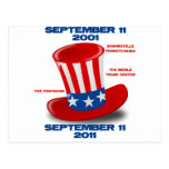 SEPTEMBER-11-ANNIVERSARY-UNCLE-SAM-HAT POST CARD