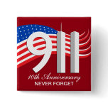 September 11th - 9/11 10th Anniversary WTC Pins buttons