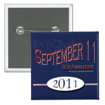 September 11th Commemorative Button