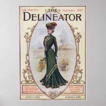 September 1901 Fashion Magazine Poster