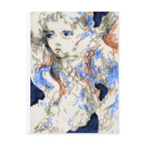 Seraph Ink Pen Drawing Post Card