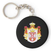Serbia Coat of Arms Key Chains