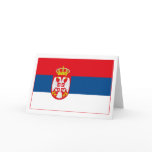 Serbia Flag (light) Greeting Card