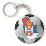 Serbia football key chain