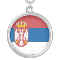 Serbian Flag Necklace