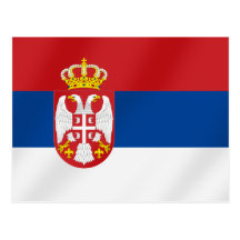 Serbian Flag of Serbia - Show off for Srbija Post Cards