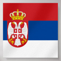 Serbian Flag of Serbia - Show off for Srbija Print