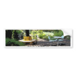 Serene and Peaceful Garden bumper stickers