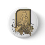 Serene Buddha buttons