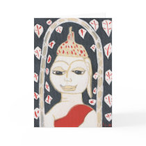 serene buddha Greeting Card