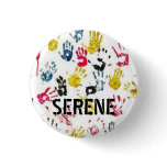 Serene pin (graffiti) buttons