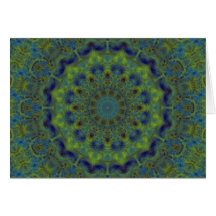 Serenity Fractal Kaleidoscope Greeting Cards
