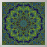 Serenity Fractal Kaleidoscope Poster