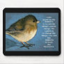 SERENITY PRAYER AND JUNCO ARTWORK MOUSE PAD