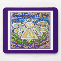 Serenity Prayer Angel Mousepad
