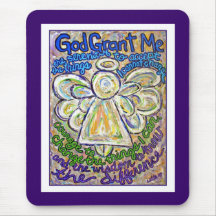 Serenity Prayer Angel Mousepad