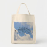 Serenity Prayer Blue Sky Affirmations Tote Bag