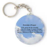 Serenity Prayer Blue Sky Keychain