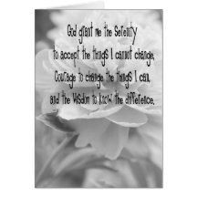 Serenity Prayer Card