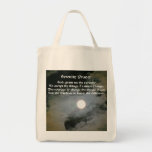 Serenity Prayer Full Moon Affirmations Tote Bag