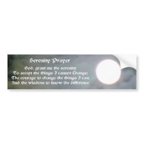 Serenity Prayer Inspirational Bumper Sticker #2