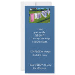SERENITY PRAYER: LAUNDRY: ART, PAINTING rack cards