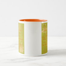 Serenity Prayer Orange and green Mugs