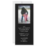 SERENITY PRAYER: Painting: cowboy and child skatin rack cards