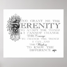 Serenity Prayer Poster