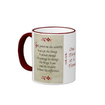 Serenity Prayer/Vintage Style Coffee Mugs