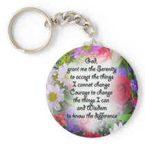 Serenity Prayer with Flowers