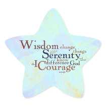 Serenity Prayer Wordle on abstract