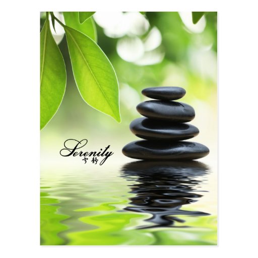 Serenity - Stacked Zen Rock Post Card