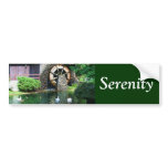 Serenity Water Wheel Inspirational Bumper Sticker bumper stickers