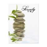 Serenity - Zen Rocks with Bamboo Post Card