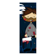 Serial Killers Bookmark Business Card Template