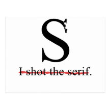 Serif Postcard