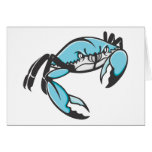 Serious Blue Crab in Black and White
